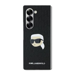 Karl Lagerfeld nakładka do Samsung Galaxy Z Fold6 KF002202 czarna Saffiano Monogram Head Pin
