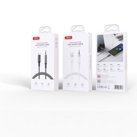 XO kabel audio NB-R279B USB-C - jack 3,5mm 1,0m czarny