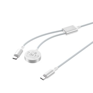 XO ładowarka bezprzewodowa indukcyjna CX030 biała do Apple Watch z kablem USB-C -USB-C
