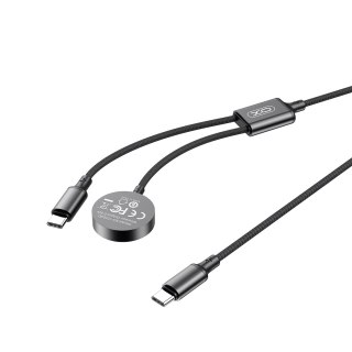 XO ładowarka bezprzewodowa indukcyjna CX030 czarna do Apple Watch z kablem USB-C -USB-C