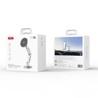XO uchwyt samochodowy C148 magnetyczny srebrny przyklejany