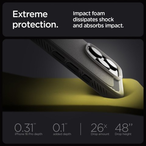 Spigen nakładka Rugged Armor Mag MagSafe do iPhone 16 Pro Max 6,9" szara