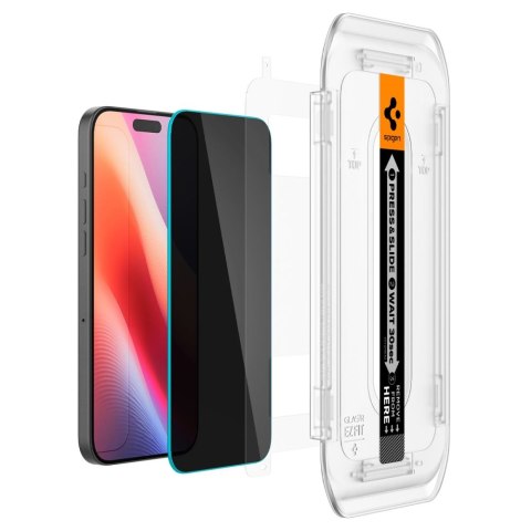 Spigen szkło hartowane Glas.TR "EZ Fit" 2-Pack do iPhone 16 Pro Max 6,9" privacy