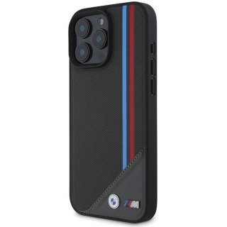 BMW nakładka do iPhone 16 6,1" BMHMP16S23PUTRK Hardcase M Meshed Tricolor Stripes MagSafe czarna
