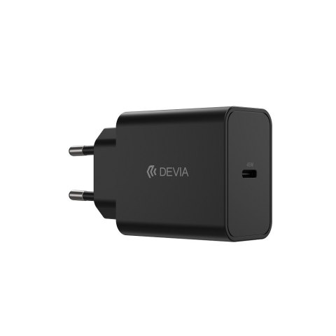 Devia ładowarka sieciowa Rocket PD 45W 1x USB-C czarna + kabel USB-C - USB-C