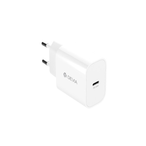 Devia ładowarka sieciowa Smart PD GaN 30W 1x USB-C biała + kabel USB-C - Lightning