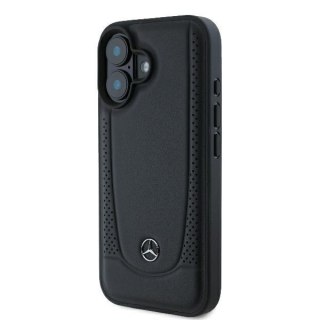 Mercedes nakładka do iPhone 16 6,1" MEHCP16SARMBK Hardcase Leather Urban czarna