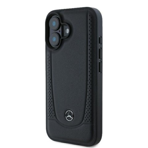 Mercedes nakładka do iPhone 16 6,1" MEHCP16SARMBK Hardcase Leather Urban czarna