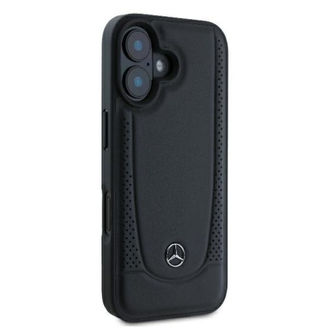 Mercedes nakładka do iPhone 16 6,1" MEHCP16SARMBK Hardcase Leather Urban czarna