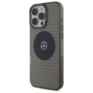 Mercedes nakładka do iPhone 16 Pro 6,3" MEHMP16L23HCPK Hardcase MB Case Star Pattern czarna