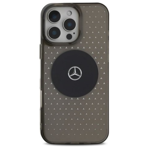 Mercedes nakładka do iPhone 16 Pro 6,3" MEHMP16L23HCPK Hardcase MB Case Star Pattern czarna