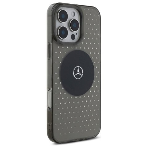 Mercedes nakładka do iPhone 16 Pro 6,3" MEHMP16L23HCPK Hardcase MB Case Star Pattern czarna