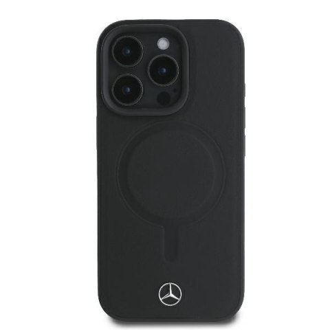 Mercedes nakładka do iPhone 16 Pro 6,3" MEHMP16L23RCMK Hardcase Smooth Leather MagSafe czarna