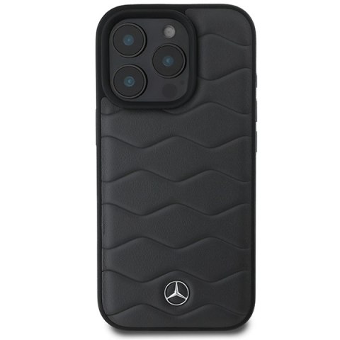 Mercedes nakładka do iPhone 16 Pro Max 6,9" MEHCP16X23RWRSA Hardcase MB Waves Leather szara