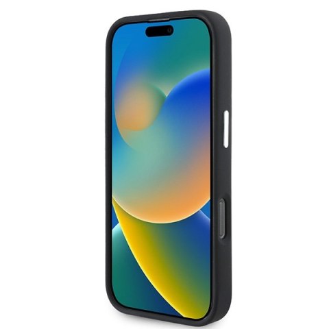 Mercedes nakładka do iPhone 16 Pro Max 6,9" MEHMP16X23SUMBK Hardcase Silicone Blue Stripe MagSafe czarna