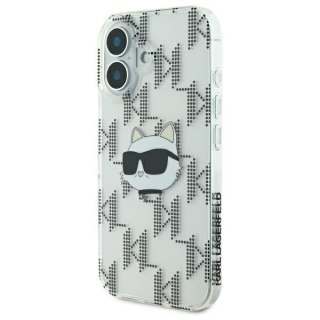 Karl Lagerfeld nakładka do iPhone 16 6,1" KLHCP16SHKLPCHT przezroczysta Hardcase IML Choupette Head Electroplated