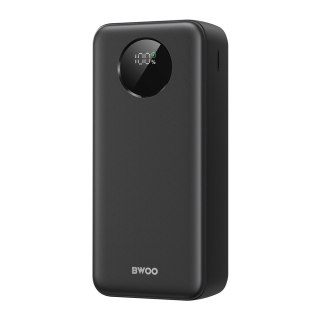 BWOO Power bank 22,5W, 30000 mAh z wyświetlaczem LCD, czarny