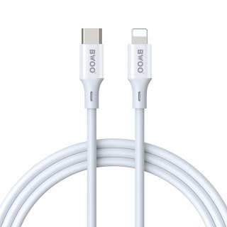 BWOO kabel USB-C - Lightning 2m 27W ABS + TPE biały