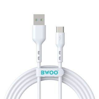 BWOO kabel USB - USB-C 2m 3A biały