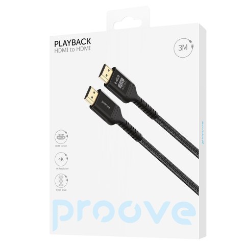 Proove kabel PlayBack HDMI - HDMI 3m czarny