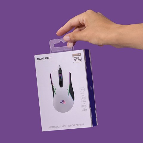 Proove mysz Gaming Defiant biała