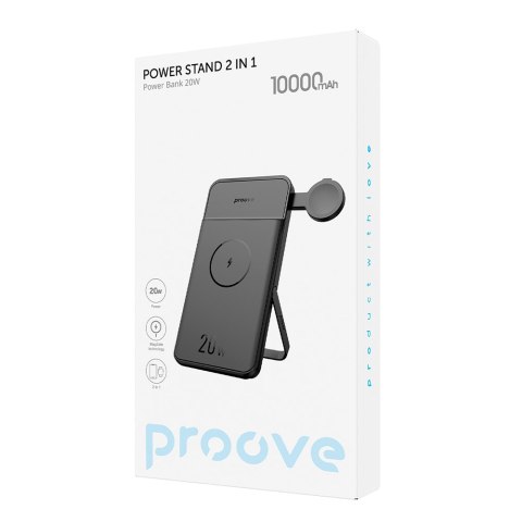 Proove power bank Power Stand 2 w 1 20W 10000mAh czarny