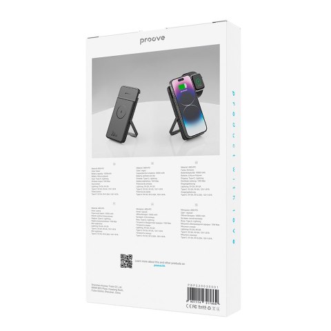 Proove power bank Power Stand 2 w 1 20W 10000mAh czarny