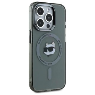 Karl Lagerfeld nakładka HC MagSafe IML Metal Choupette Head do iPhone 15 Pro Max 6,7" czarna