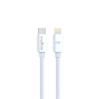 Maxlife kabel MXUC-12 USB-C - Lightning 2,0 m 27W biały