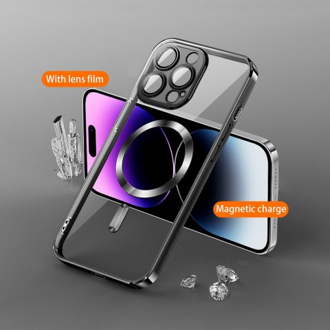 Vmax nakładka Electroplating Mag TPU do Samsung Galaxy S25 czarna