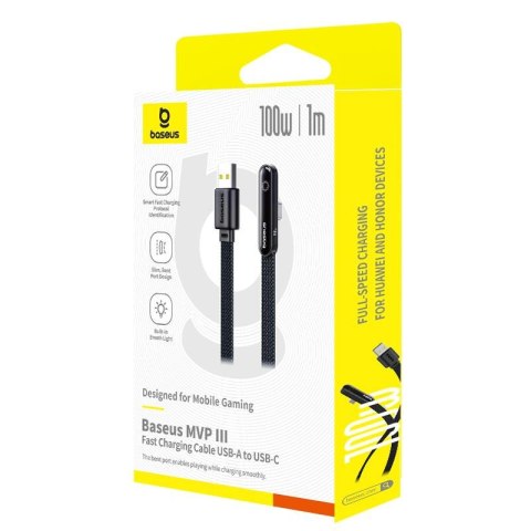 Baseus Kabel szybkiego ładowania MVP 3 USB-A do iP 2.4A 2m Czarny