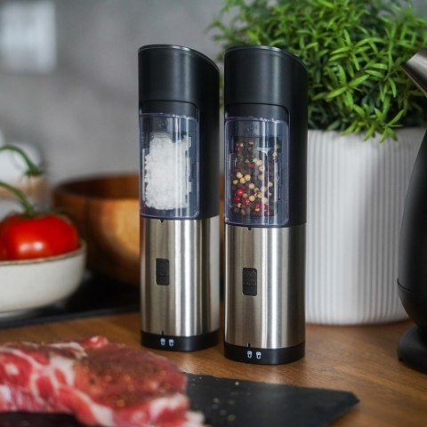 Huslog Zestaw młynków - srebrny