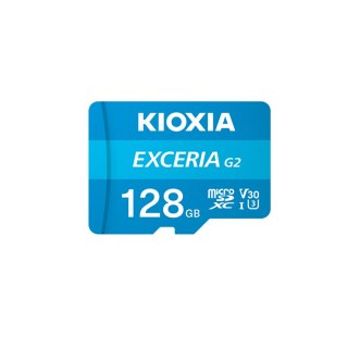 KIOXIA Karta pamięci 128GB microSD Exceria (gen 2) UHS I U3 V30 z adapterem