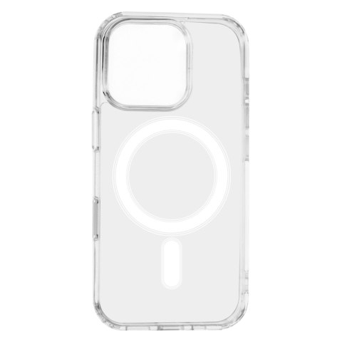 Nakładka Anti Shock 1,5 mm Mag do iPhone 16 Pro 6,3" transparentna big hole + przycisk