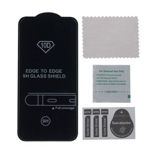 Szkło hartowane 10D do Motorola Moto G75 czarna ramka