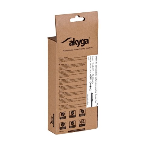 Akyga Zasilacz do notebooka AK-ND-67 12.0V / 3.60A 45W Magnetic Surface plug Surface PRO 2 1.2m