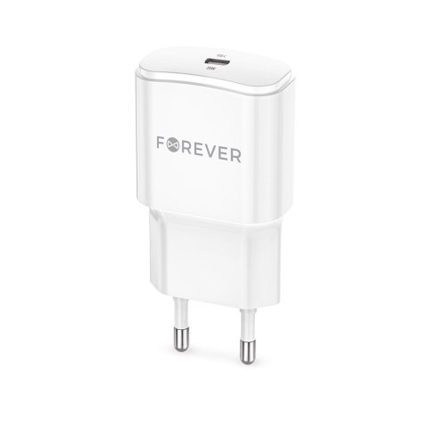 Forever ładowarka sieciowa PD QC TC-01-20C 1x USB-C 20W biała