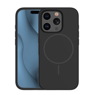 Nakładka Silicone Thin Mag do iPhone 12 / 12 Pro 6,1" czarna