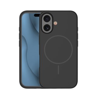 Nakładka Silicone Thin Mag do iPhone 16 6,1" czarna