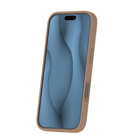 Nakładka Silicone Thin Mag do iPhone 16 Pro 6,3" brązowa