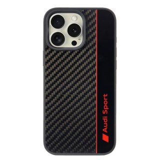 Audi nakładka Carbon Fiber Stripe do iPhone 16 Pro Max 6.9" czarna
