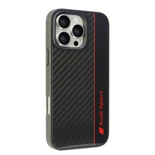 Audi nakładka Carbon Fiber Stripe do iPhone 16 Pro Max 6.9" czarna