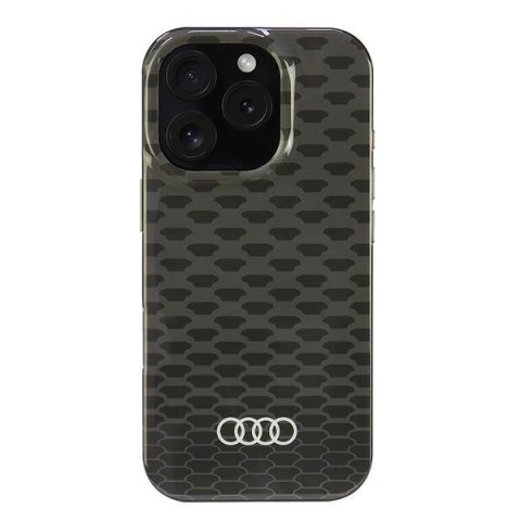 Audi nakładka IML Stitching Pattern MagSafe do iPhone 16 Pro 6.3" czarna