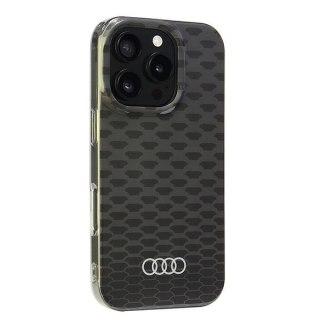 Audi nakładka IML Stitching Pattern MagSafe do iPhone 16 Pro 6.3" czarna