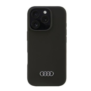 Audi nakładka Silicone Case do iPhone 16 Pro 6.3" czarna