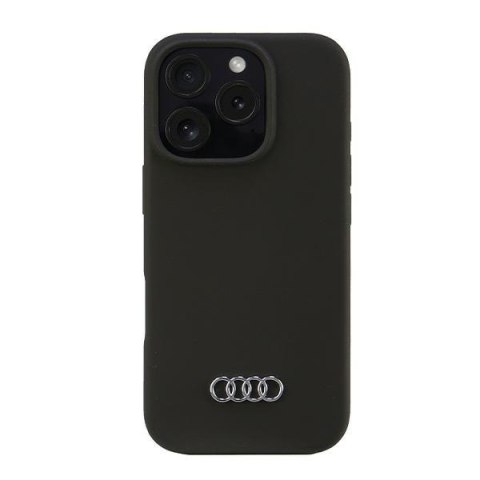 Audi nakładka Silicone Case do iPhone 16 Pro 6.3" czarna