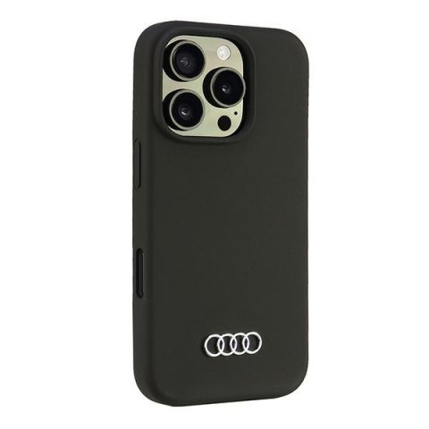 Audi nakładka Silicone Case do iPhone 16 Pro 6.3" czarna