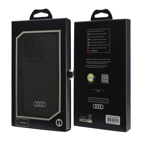 Audi nakładka Silicone Case do iPhone 16 Pro 6.3" czarna