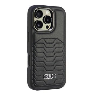 Audi nakładka Synthetic Leather MagSafe do iPhone 16 Pro 6.3" czarna