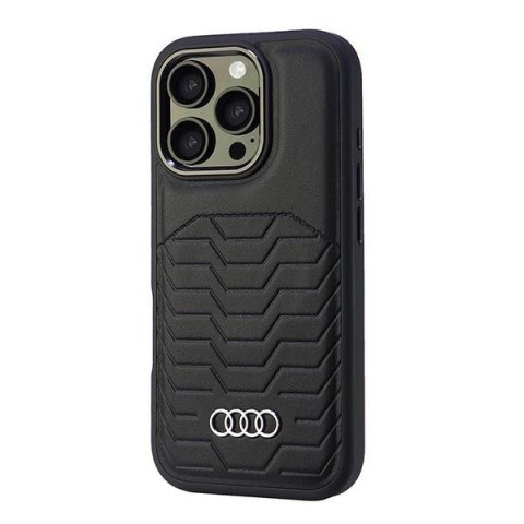 Audi nakładka Synthetic Leather MagSafe do iPhone 16 Pro 6.3" czarna